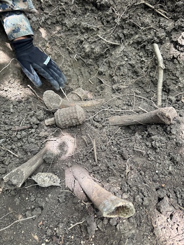 ４月沖縄 遺骨収容 初日