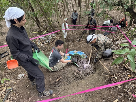 ４月沖縄 遺骨収容 初日