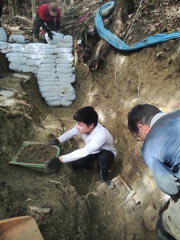 ８月沖縄 遺骨収容 3日目